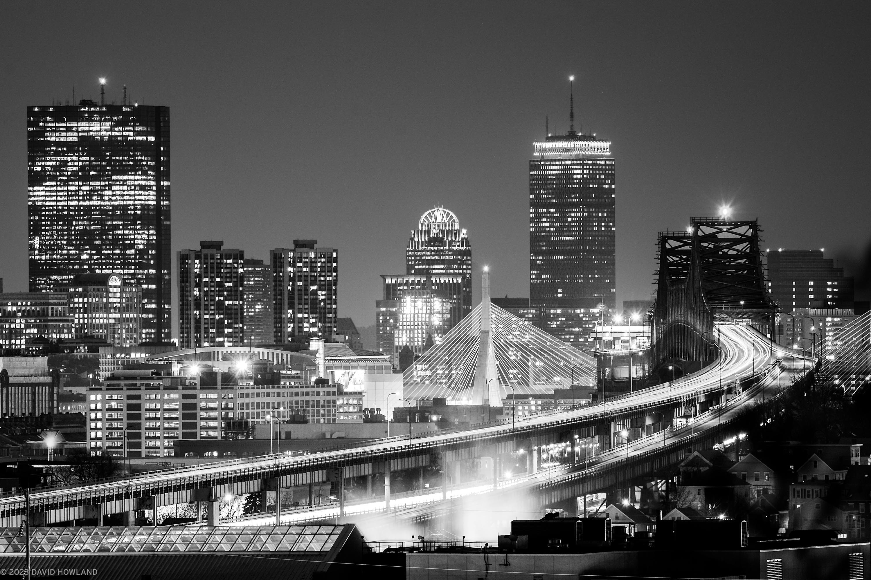 Boston Skyline and Bridges