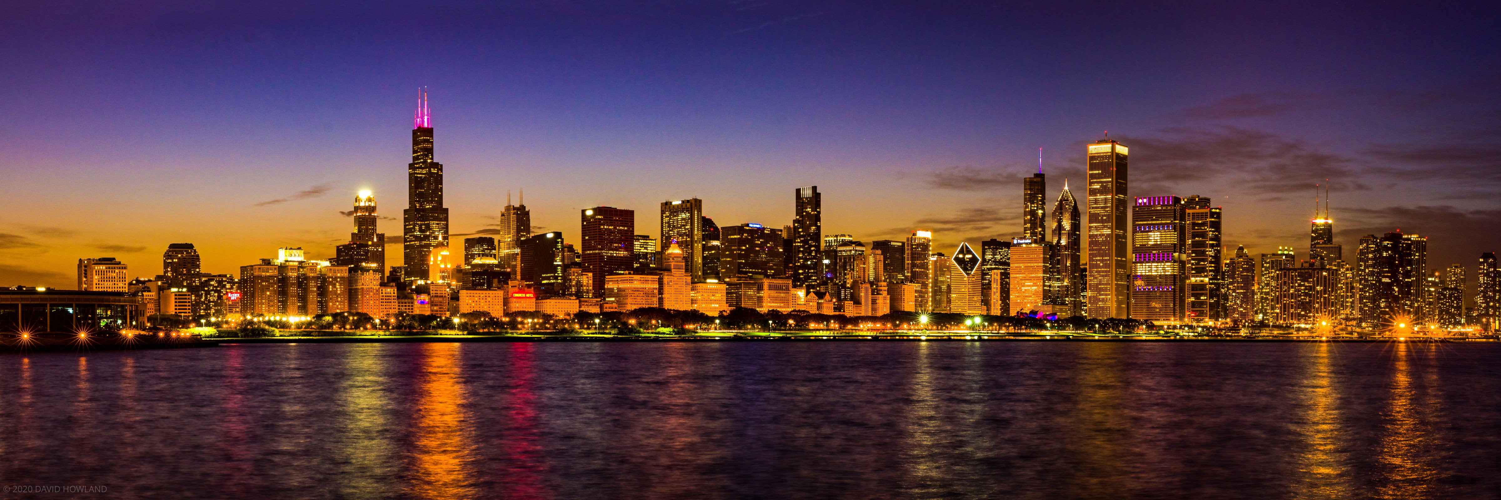 Chicago Skyline at Blue Hour