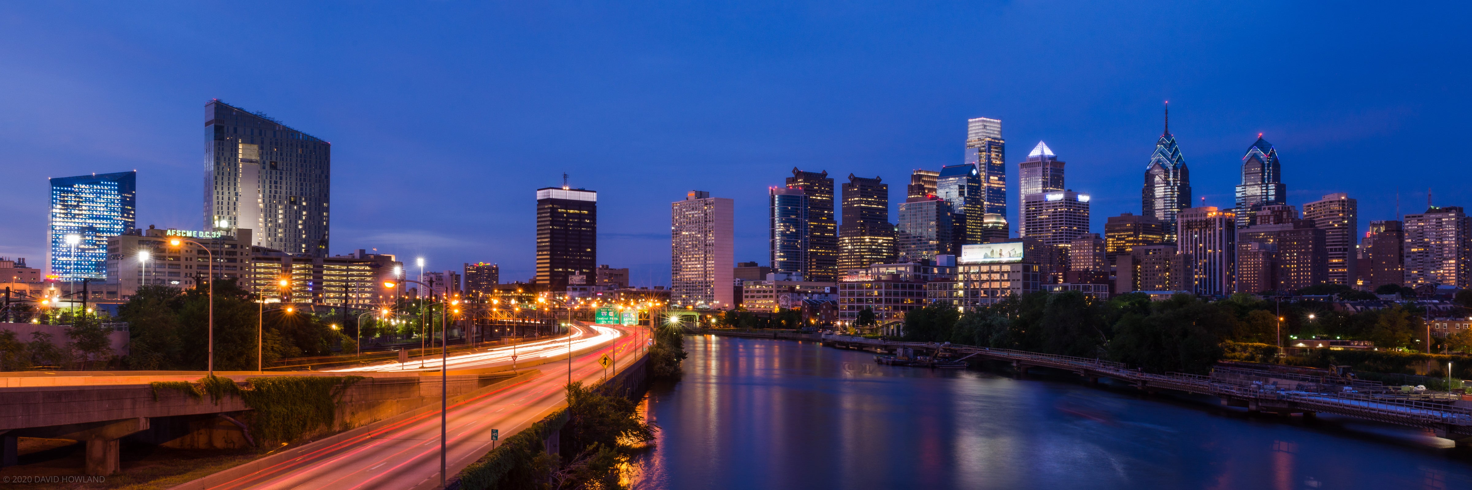 South Street Bridge at Sunset