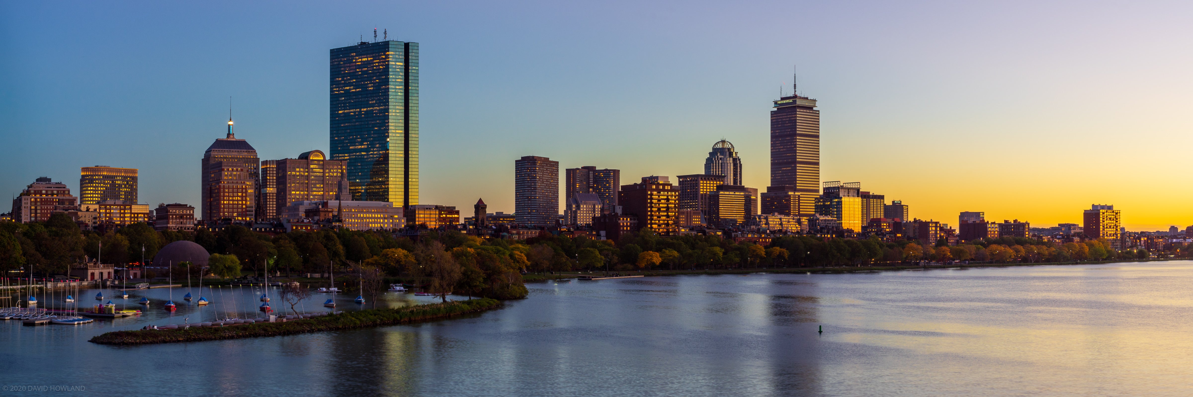 Back Bay Golden Sunset