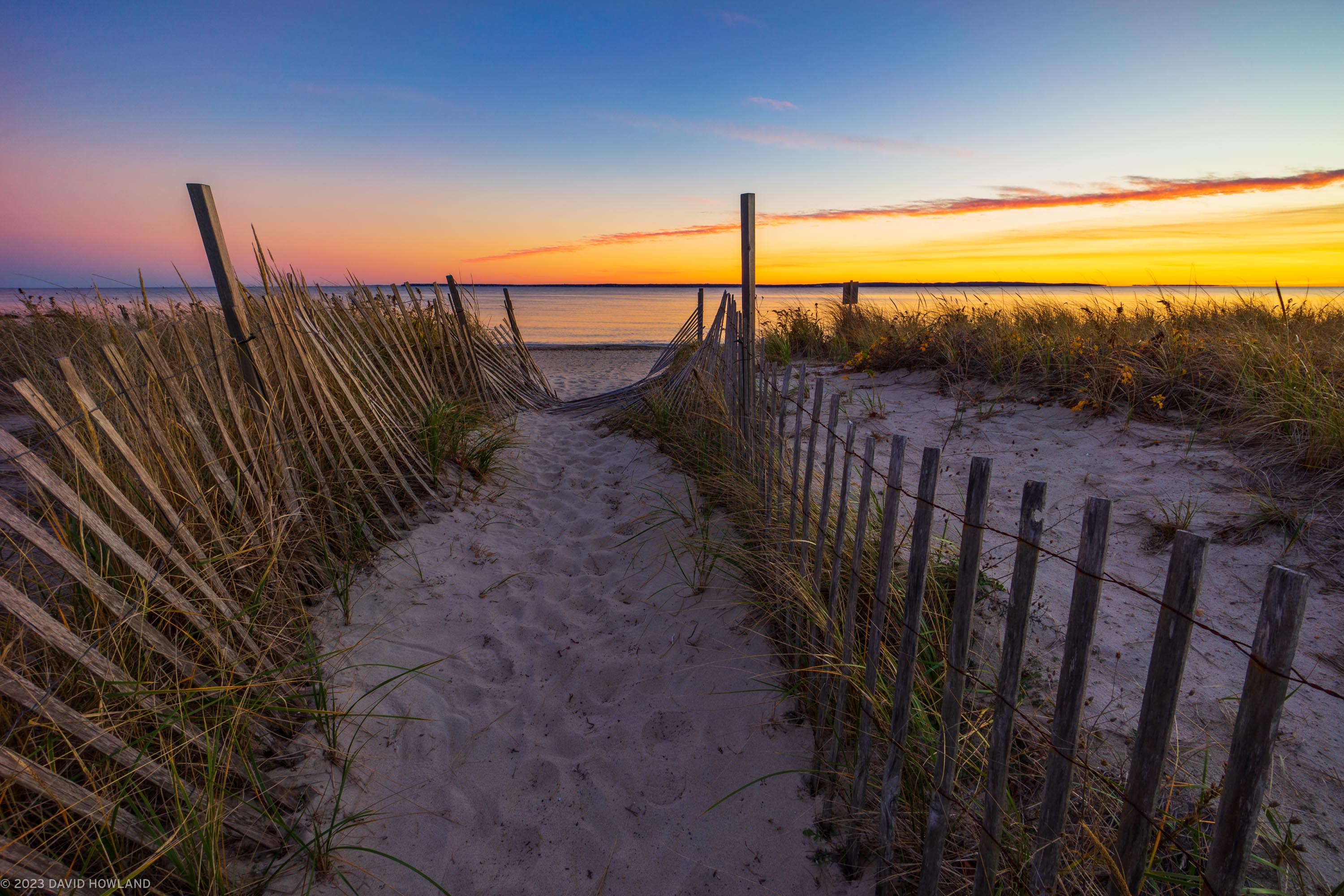 Surf Drive Beach Path Sunset