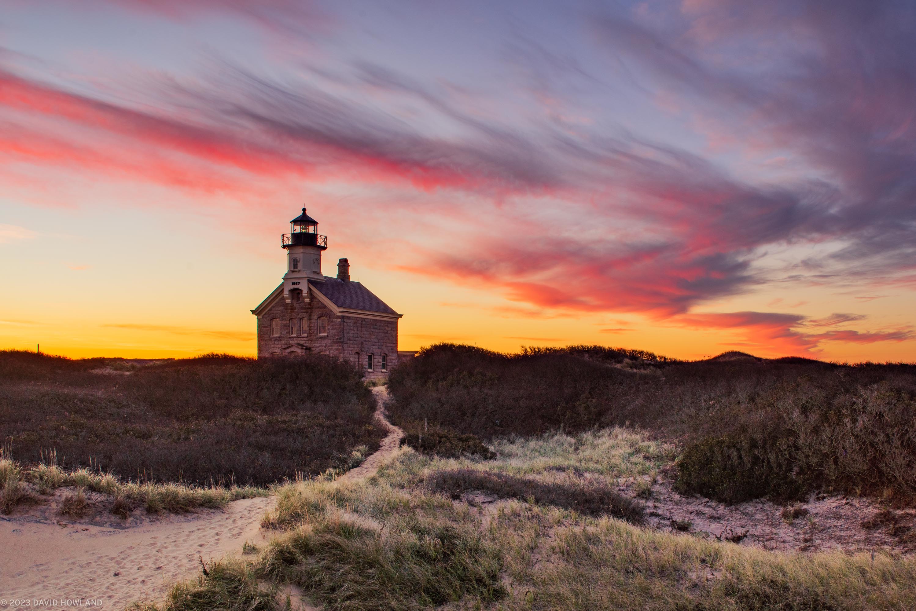 North Lighthouse Block Island Sunrise