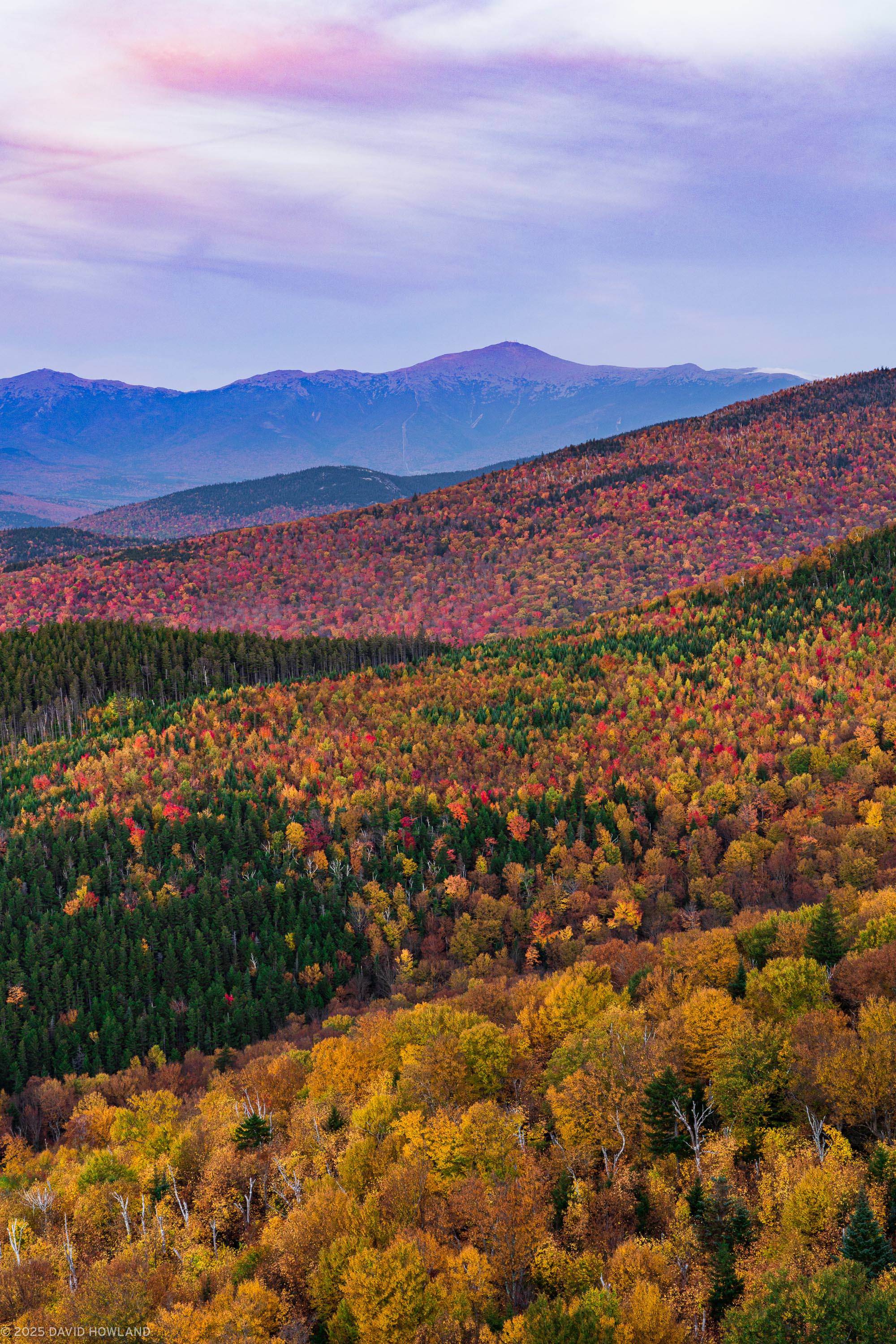 Presidential Range Sunset Foliage