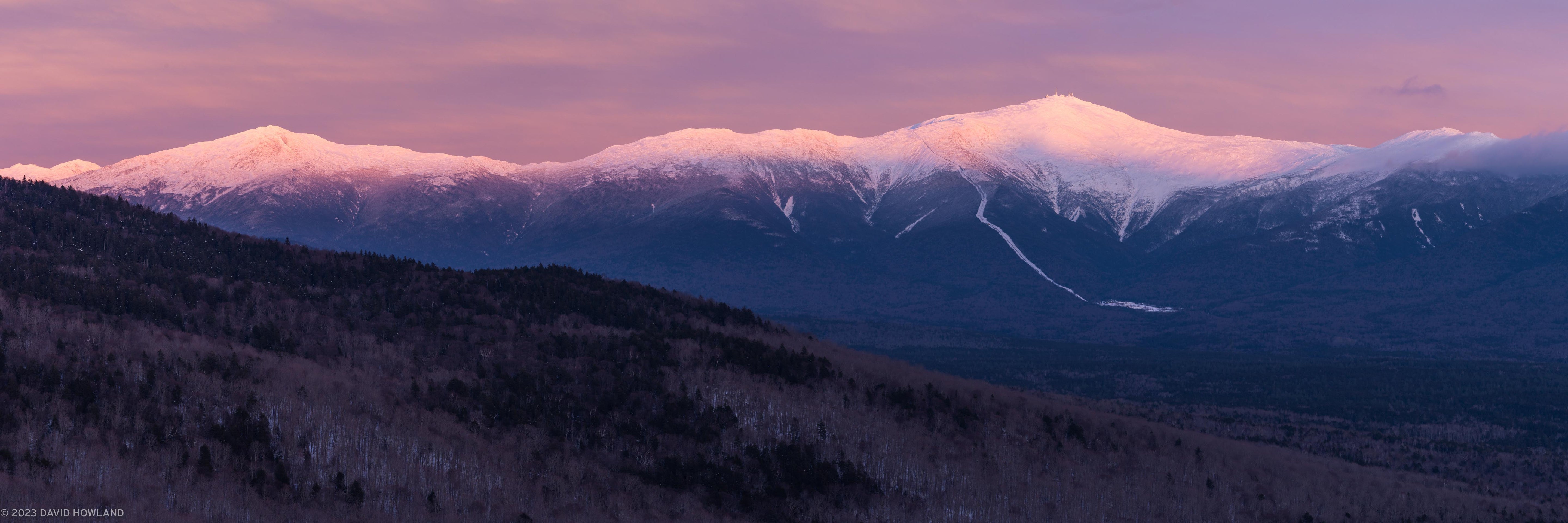 Sunset Alpenglow on the Presidential Range