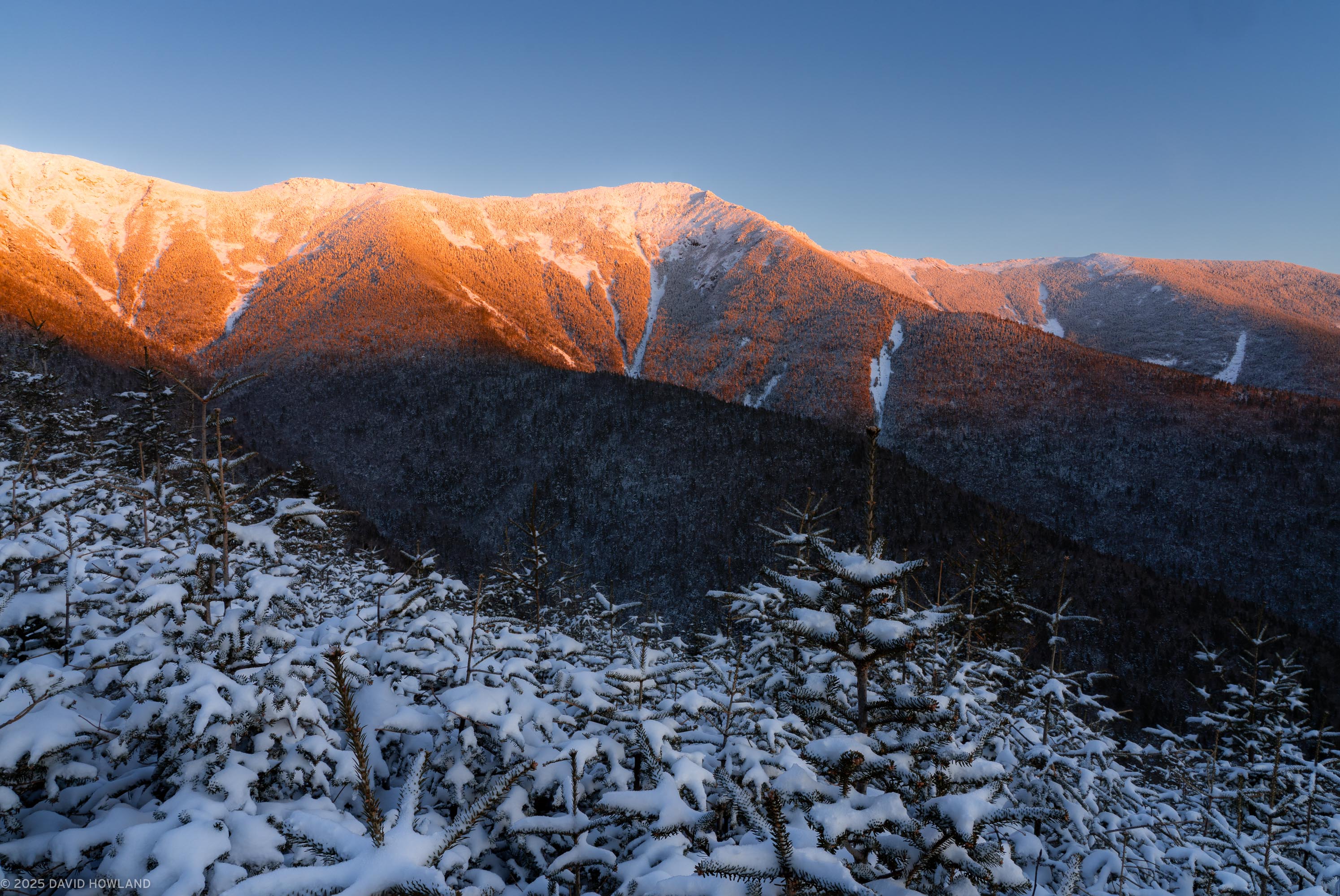 Winter Alpenglow on Mount Lincoln