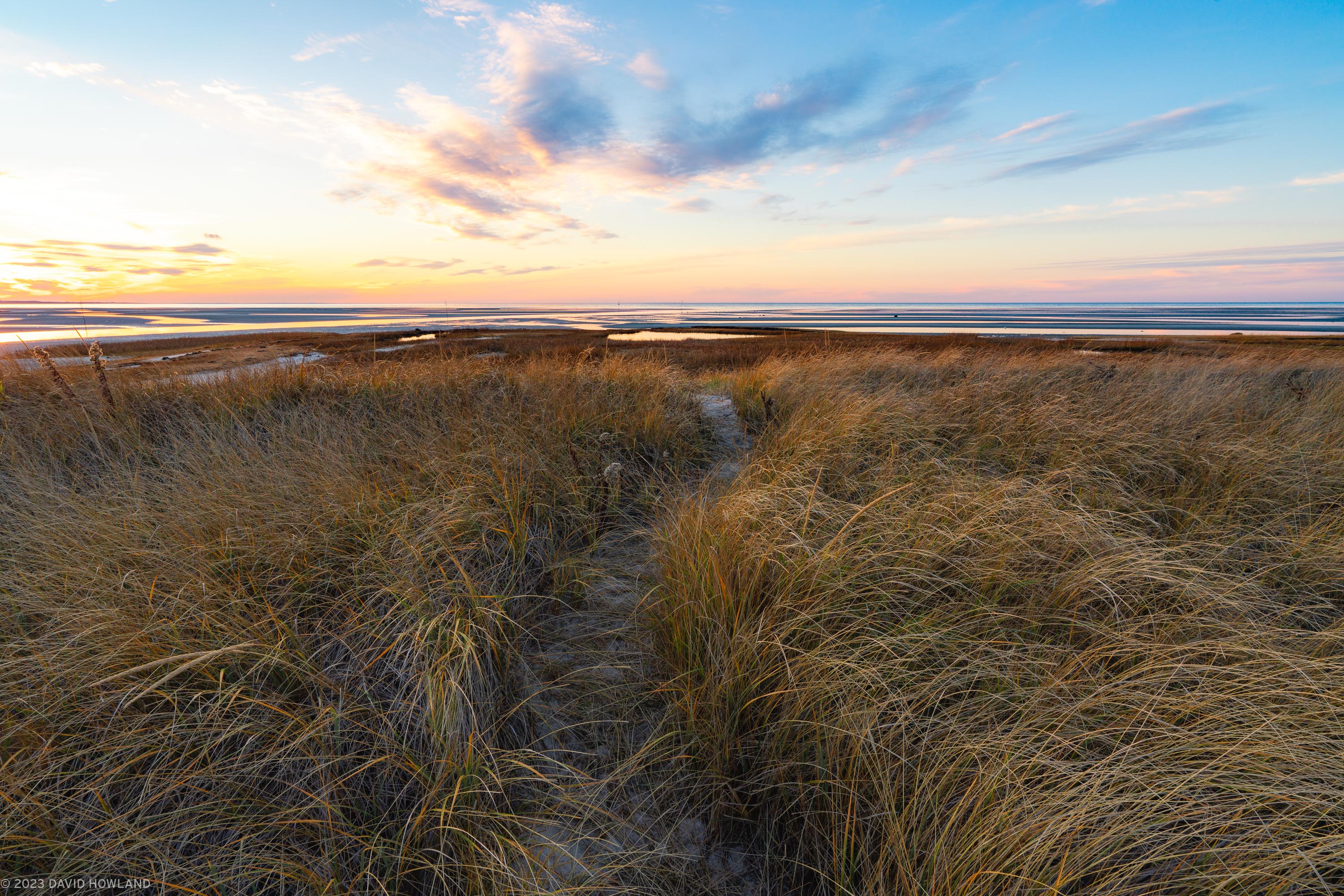 Winter Sunset at Rock Harbor